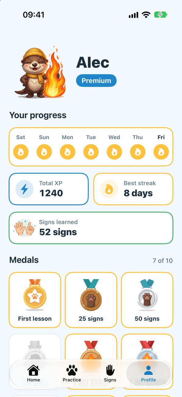 Progress screen