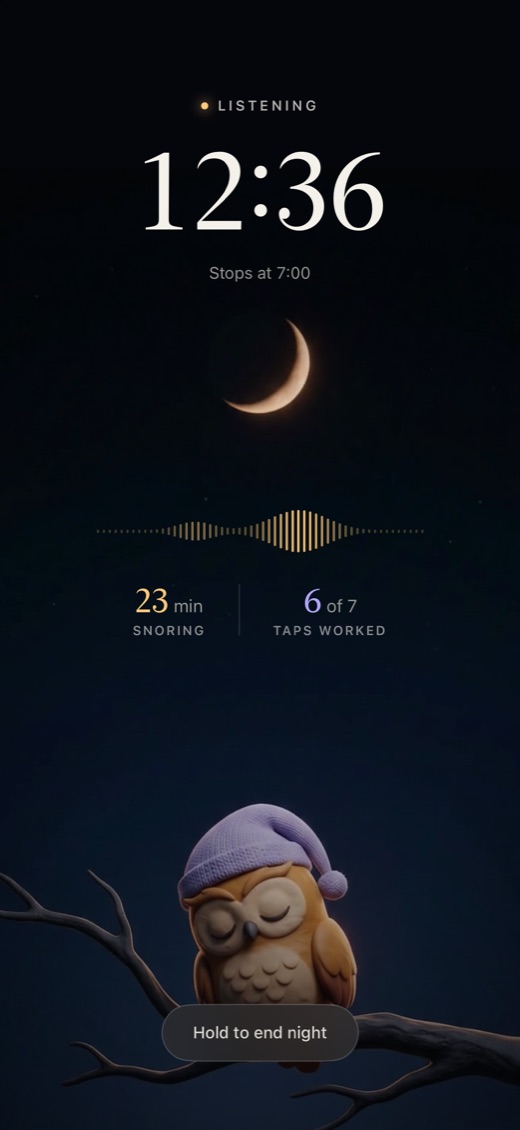 Listening screen